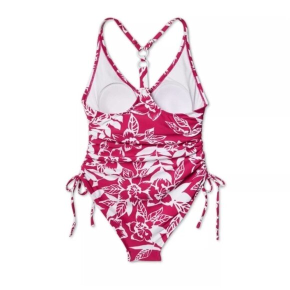 Kona Sol Side-Cinch Tropical Modern One Piece Small - Picture 4 of 9